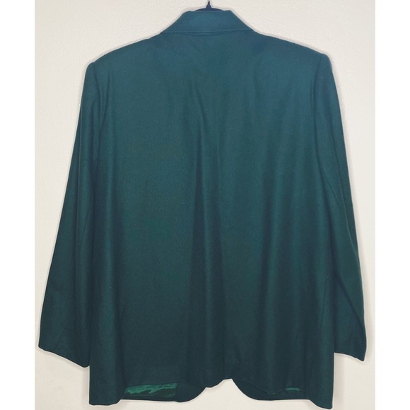 Sag Harbor Women's Vintage Classic Lined 100% Wool Plaid Blazer - Picture 3 of 11